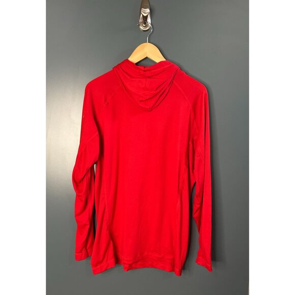 NEW Habit Mens Barbados Cherry Red UPF 50+ Long Sleeve Hooded Shirt M - Picture 4 of 4